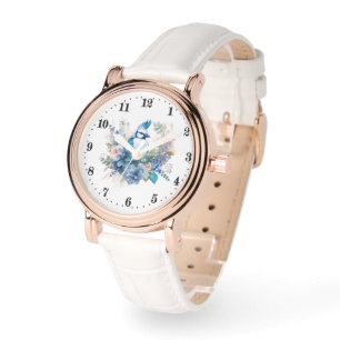 Cute Bird älskare-blommor Se Armbandsur