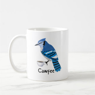 Cute Bird Cawfee Mugg, Coffee Älskare Gift Kaffemugg