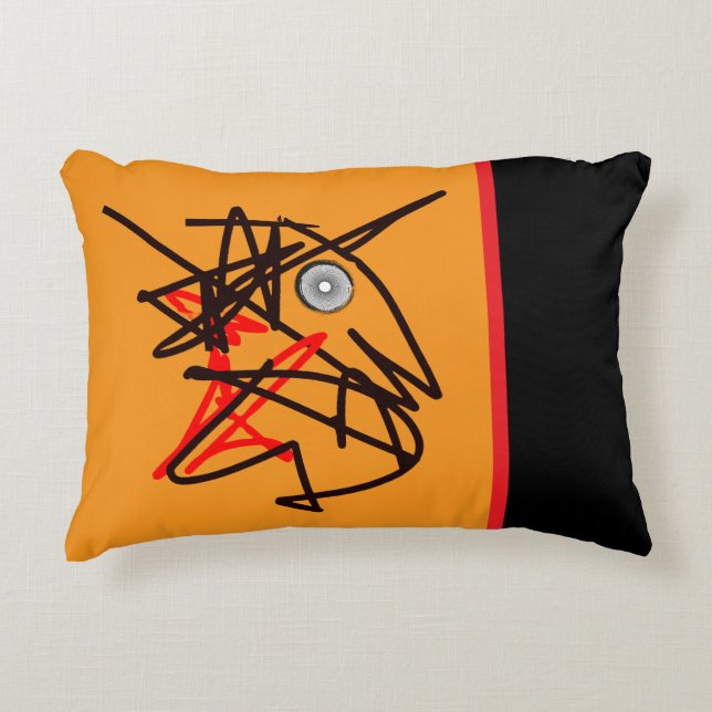 CUTE BIRD DEKORATIV KUDDE! PRYDNADSKUDDE (Framsidan)