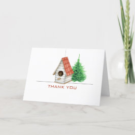 Cute Bird House Realtor eller Mortgage - tackkort