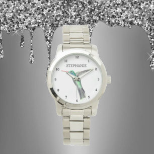 Cute Bird Hummingbird Flower Colibri Nature Armbandsur