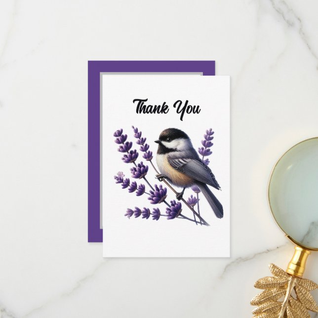 Cute bird lovers thank you  tack kort (Fram/Back In Situ)