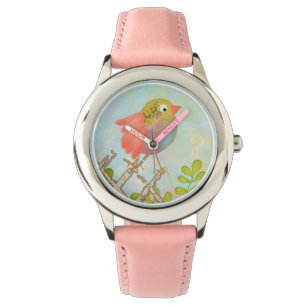 Cute Bird på en stängningskod Armbandsur