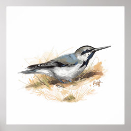 cute bird poster