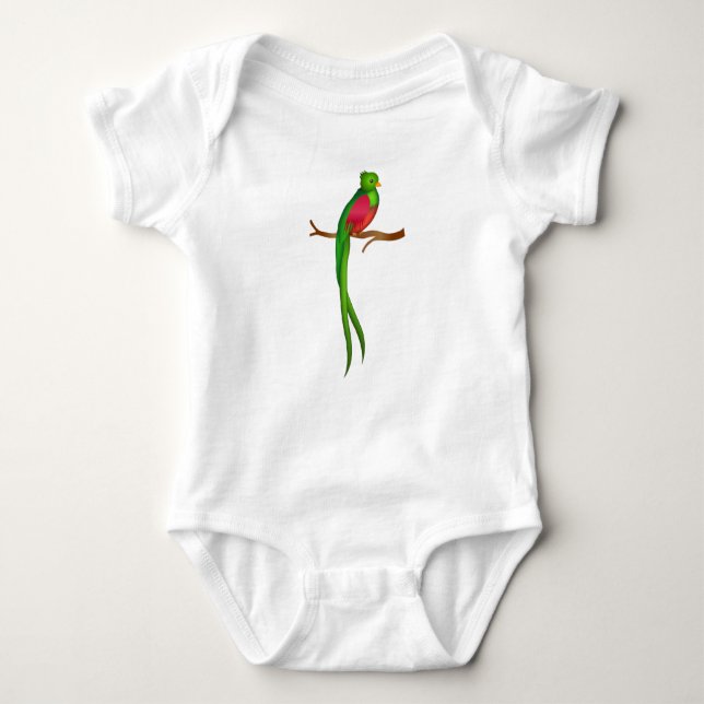 Cute bird Quetzal Tee (Framsida)