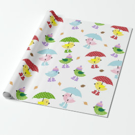 Cute Bird Shower Gender Neutral Presentpapper