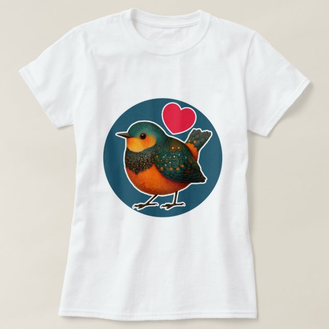 Cute Bird T Shirt (Design framsida)