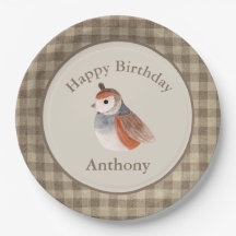 Cute Bird Watercolor Namn Birthday