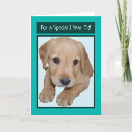 Cute Birday Card för 1 års gammal pojke Kort