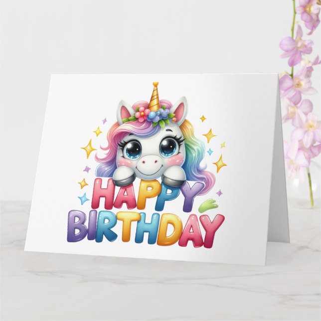 Cute Birday Card Kort (Orkide)