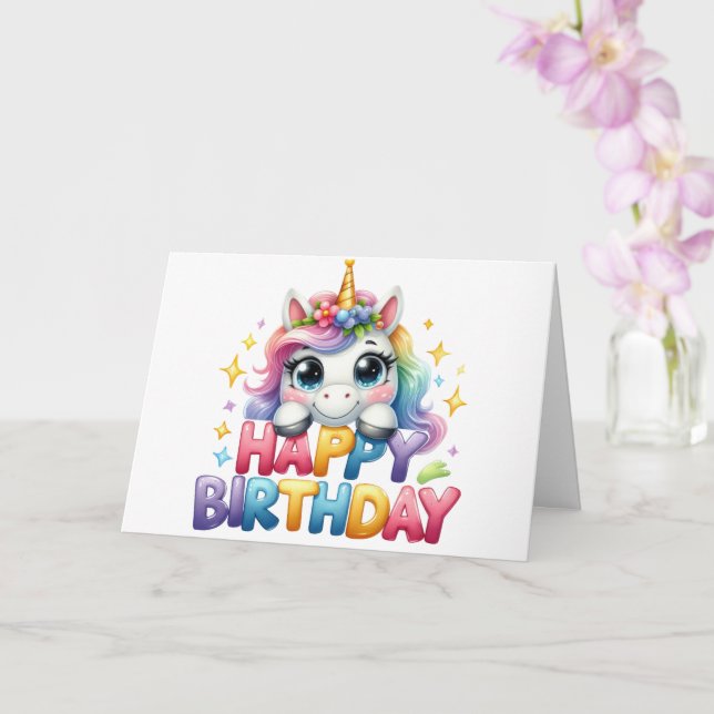 Cute Birday Card Kort (Orkide)