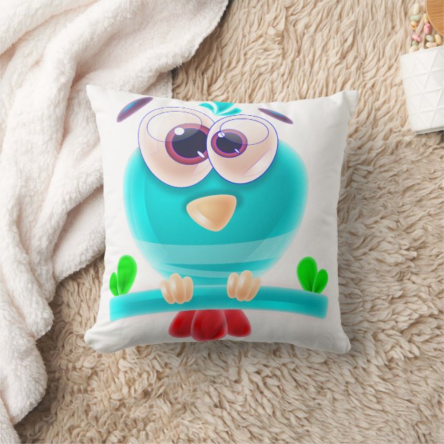 Cute Birdie Chill Pillow Kudde (Filt)