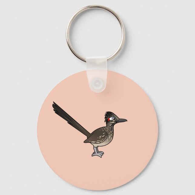 Cute Birdorable Roadrunner Nyckelring (Framsida)