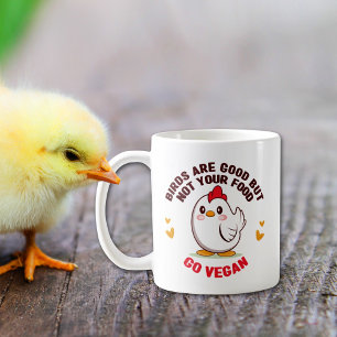 Cute Birds är Bra men inte din mat, Vegan Kaffemugg