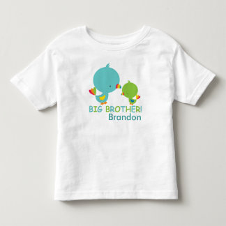 Cute Birds Big Brother Småbarn Bra Jersey T-Shirt