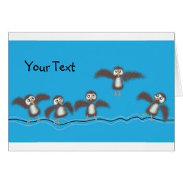 Cute Birds Hälsningskort