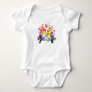Cute Birds i Kärlek T Shirt