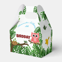 Cute Birds Jungle Bird-födelsedag Presentaskar