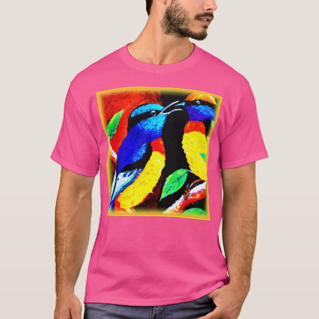 Cute Birds par. Köp nu T Shirt (Framsida)