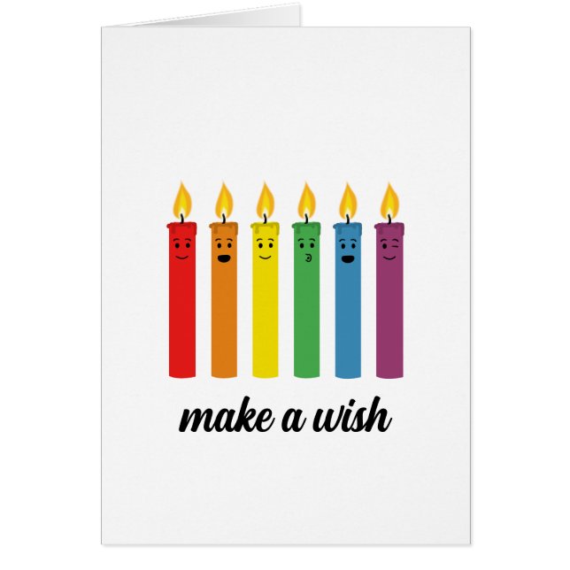 Cute Birthday Candles - kort (Framsidan)