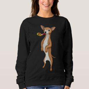 Cute Birthday Chihuahua med Party Blower T Shirt