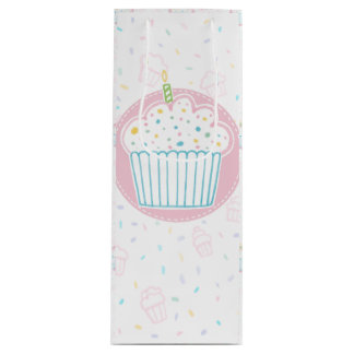 Cute Birthday Cupcake with Candle