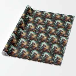 Cute Birthday-ekorre med cupkaka Presentpapper