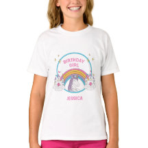 Cute Birthday Girl Magic Unicorn T-Shirt