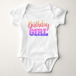 Cute Birthday Girl Söt Neon T Shirt