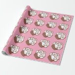 Cute Birthday Kids Muffinss Gift Wrapping Papper Presentpapper<br><div class="desc">Stora,  fluffy vanilj-muffinsar dekorerar denna rosa papper. Den här söta cupkakans papper är underbar för tillfällen. Designen kommer från originalteckningen.</div>