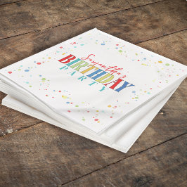 Cute Birthday Party Confetti Anpassningsbar Pappersservett