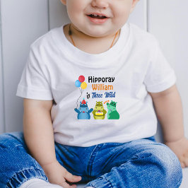 Cute Birthday Party Hippo T Shirt