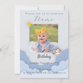 Cute Birthday Party-inbjudan Julkort