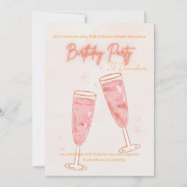 cute BIRTHDAY PARTY INVITE Inbjudningar