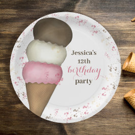 Cute Birthday Party Whimsical Ice Cream Cone