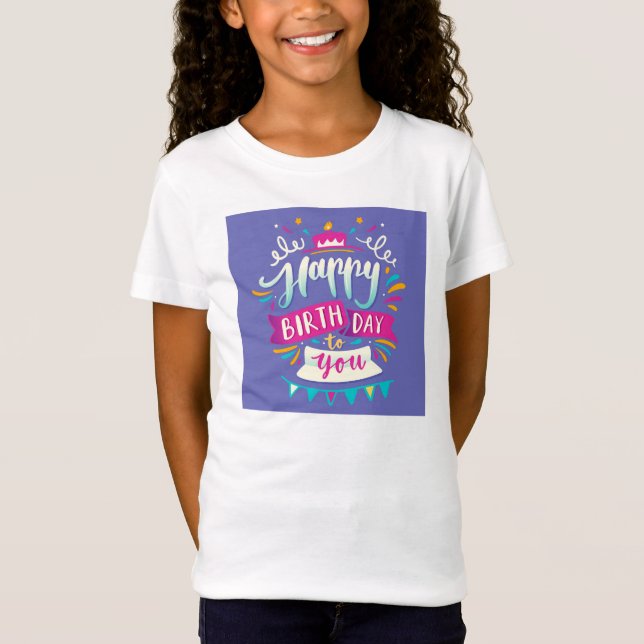"Cute Birthday T-Shirt för barn - Celebrate (Framsida)