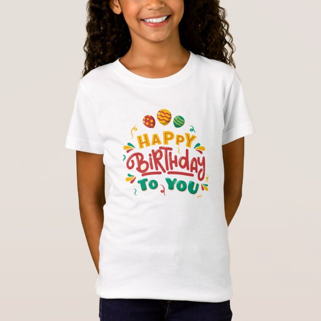 "Cute Birthday T-Shirt för barn - Celebrate (Framsida)