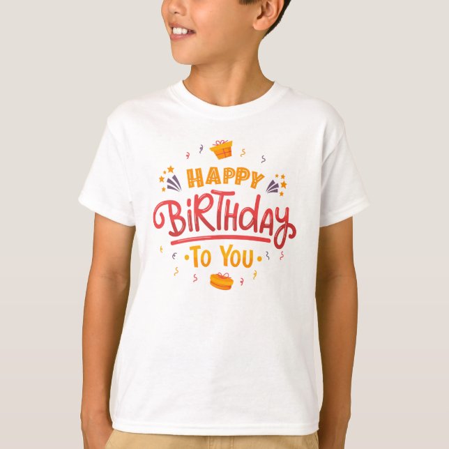 "Cute Birthday T-Shirt för barn - Celebrate (Framsida)