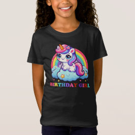 Cute Birthday Unicorn - Birthday Girls T Shirt