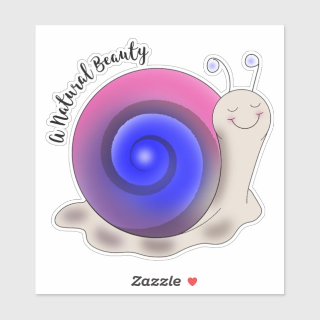 Cute Bisexual Pride Snigel Klistermärken (Ark)