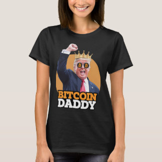 Cute Bitcoin pappa Trump Crypto Kung Money Evoluti T Shirt
