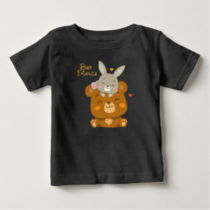 Cute björn och kanin t shirt