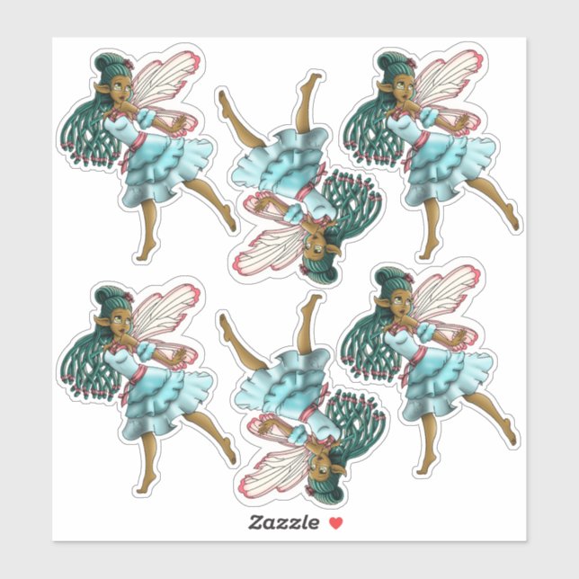 Cute Black-Älvor Klistermärken (Ark)