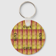 CUTE_ BLACK AND ORANGE GULT KEYCHAIN