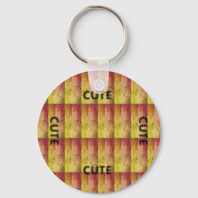 CUTE_ BLACK AND ORANGE GULT KEYCHAIN NYCKELRING (Framsida)