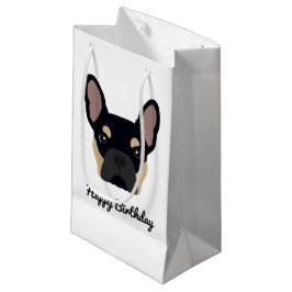 Cute Black and Tan Fransk Bulldog Birthday