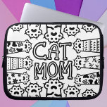 Cute Black and white cat mamma med cat tass Laptop Fodral<br><div class="desc">Svart och vit katt mamma med katt tass laptop sleeve Gör ett lycklig med detta laptop sleeve med en svart och vit design med mycket katt tass på det som säger Kat mamma. Det idealiska laptop sleeve för Mors dag och för daglig katt mammor.</div>