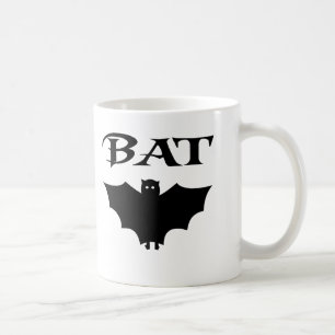 Cute Black and White Fladdermus Halloween Kaffemugg