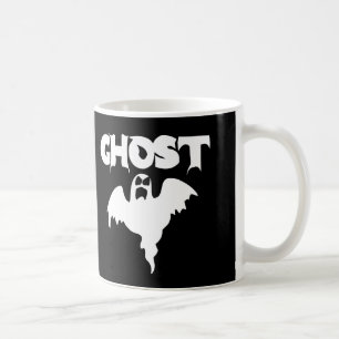 Cute Black and White Ghost Halloween Kaffemugg