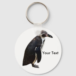 Cute Black and White Humboldt Penguin Nyckelring